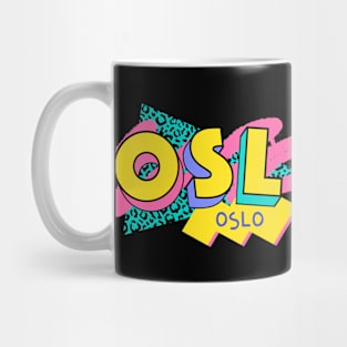 Oslo, Norway Retro 90s Logo Mug